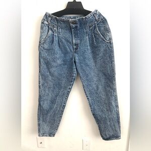 Vintage Chic Women’s Denim Jeans 80’s Size 16 High Rise Acid Wash Mom Jeans